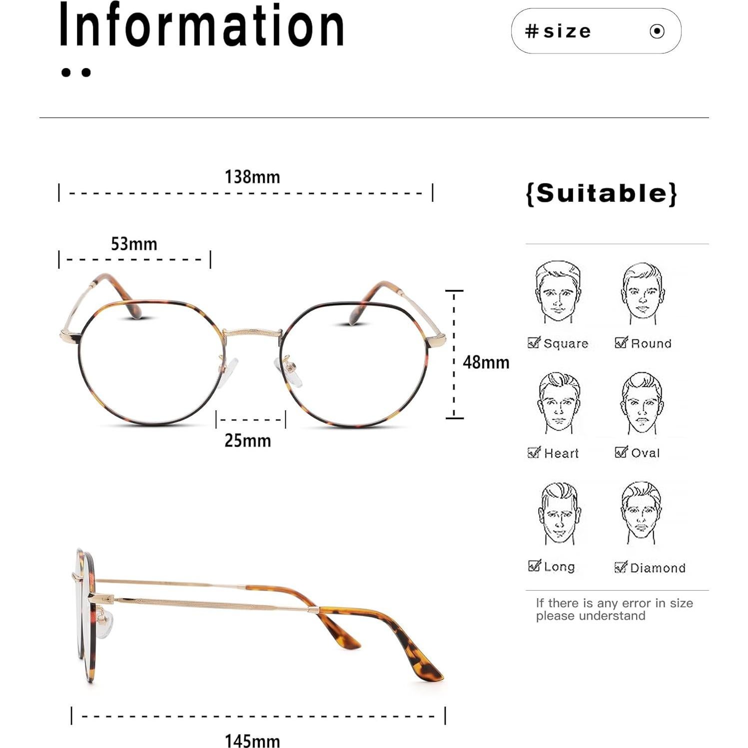 Gafas Redondas Pro Acme Vintage Unisex Lente 53mm Dorado