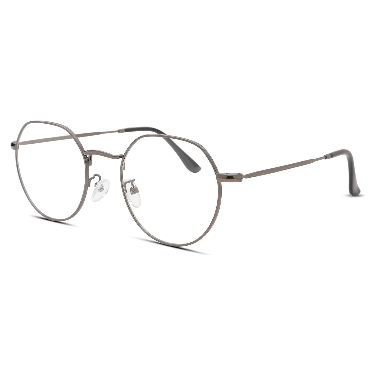 Gafas Pro Acme Redondas Metal 53mm Lentes Anti Luz Azul