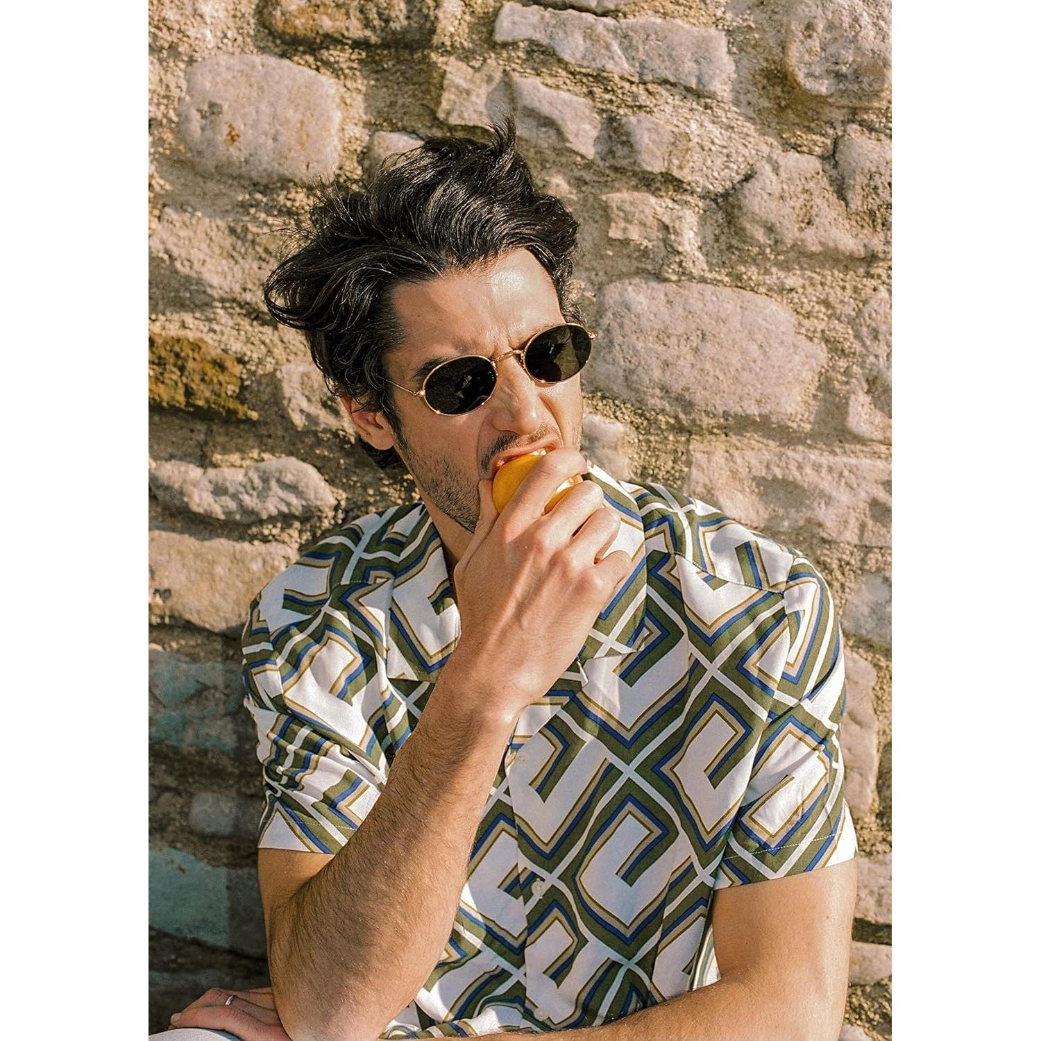 Gafas de Sol Ovaladas Vintage GIFIORE con Lente UV400