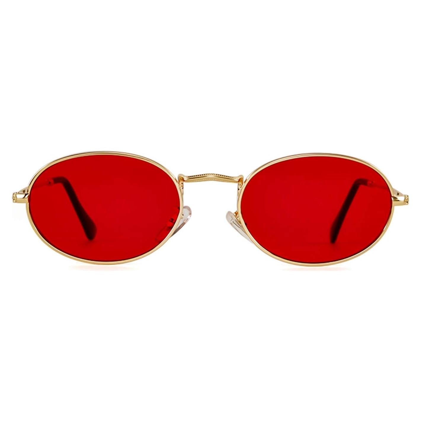 Gafas de Sol Ovaladas Vintage GIFIORE Marco Dorado