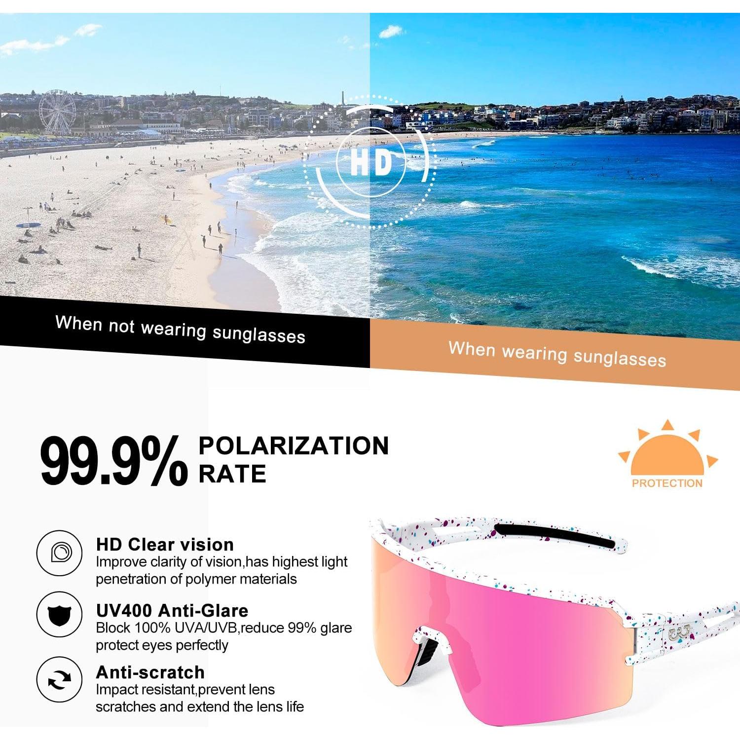 Gafas de Ciclismo FMY Polarizadas UV400 para Adultos