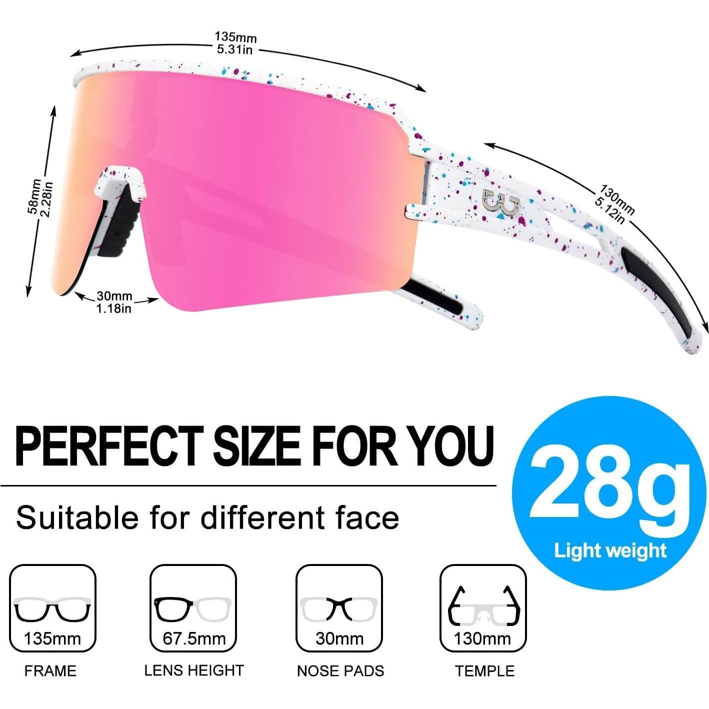 Gafas de Ciclismo FMY Polarizadas UV400 para Adultos