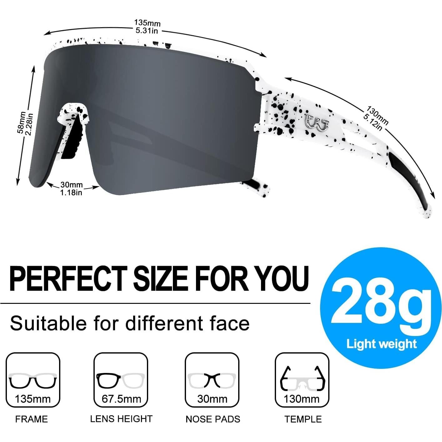 Gafas de Ciclismo FMY Polarizadas UV400 para Adultos