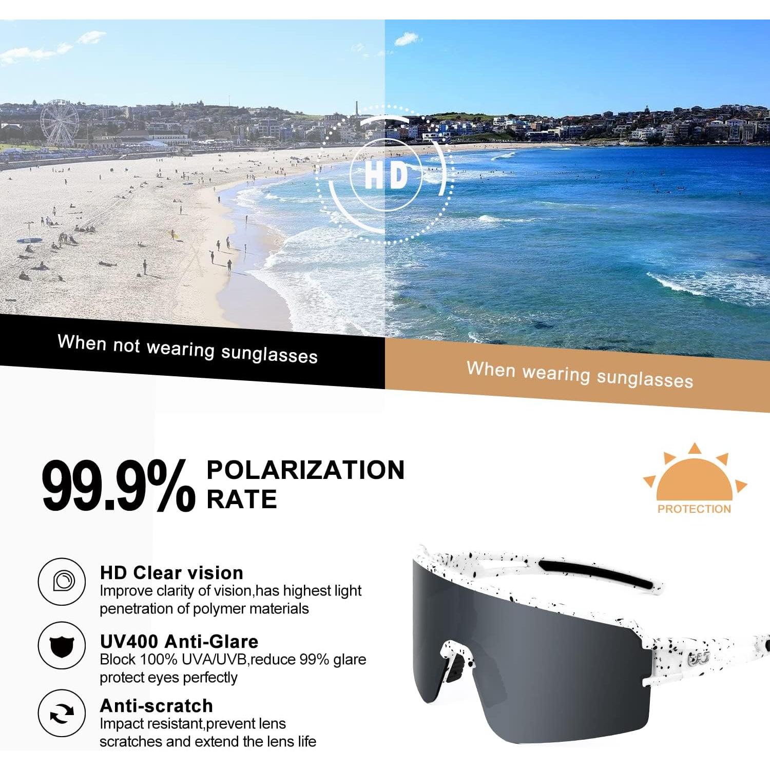 Gafas de Ciclismo FMY Polarizadas UV400 para Adultos