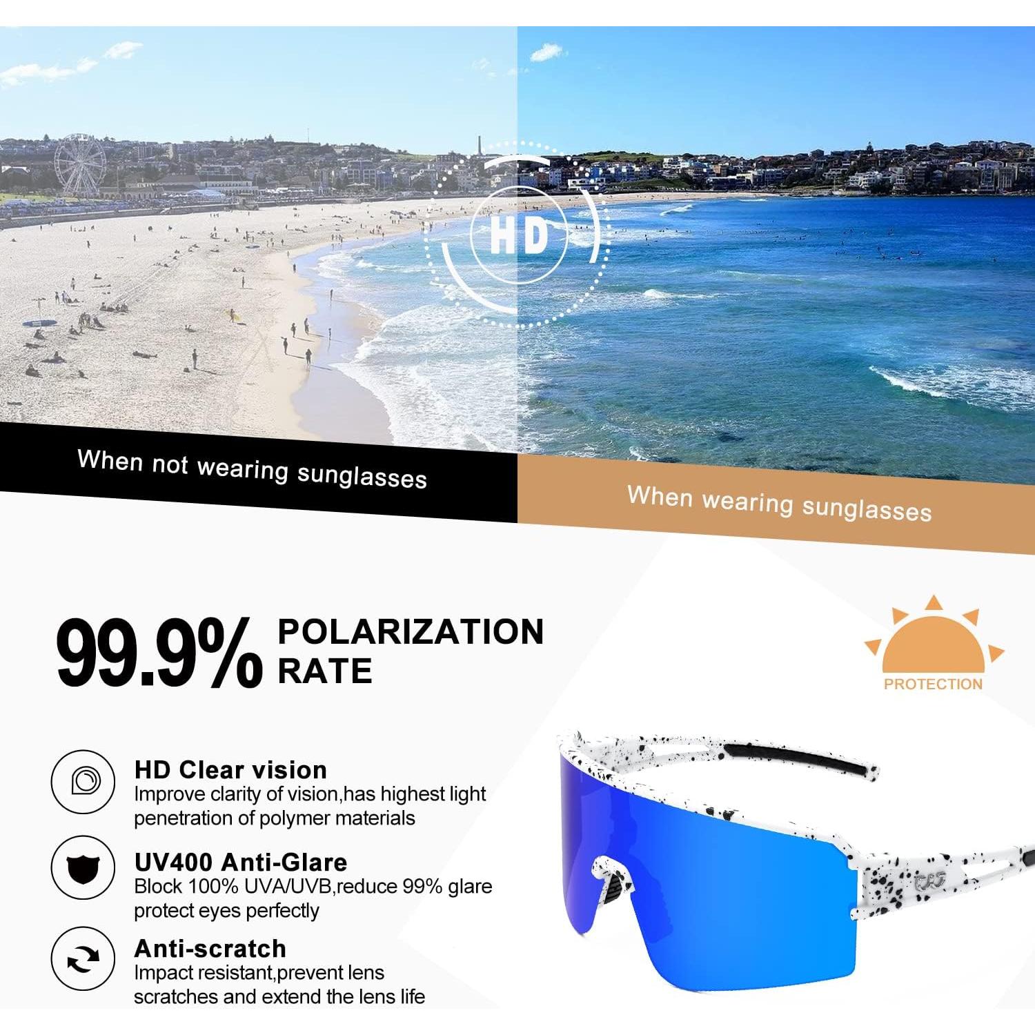 Gafas de Ciclismo FMY Polarizadas UV400 para Adultos