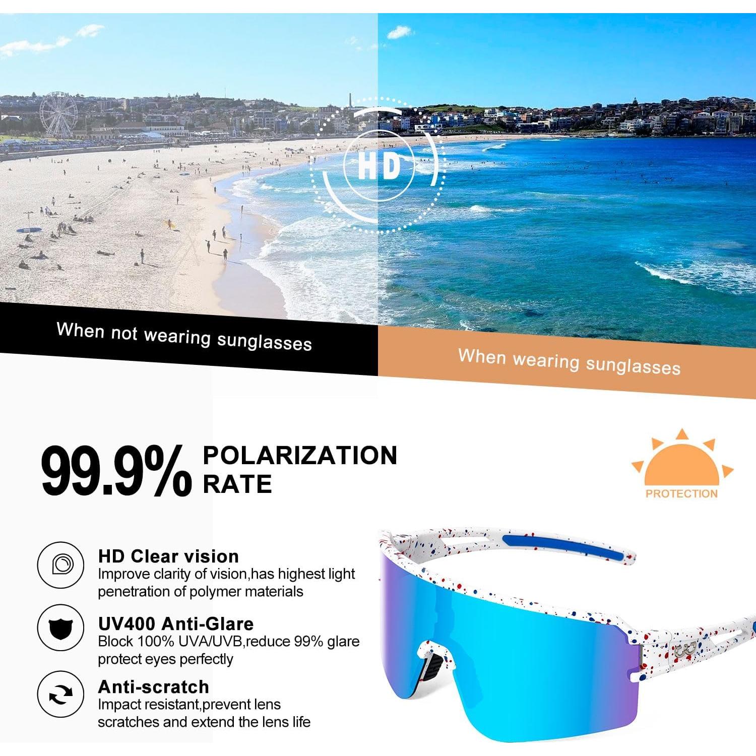 Gafas de Ciclismo FMY Polarizadas UV400 para Adultos