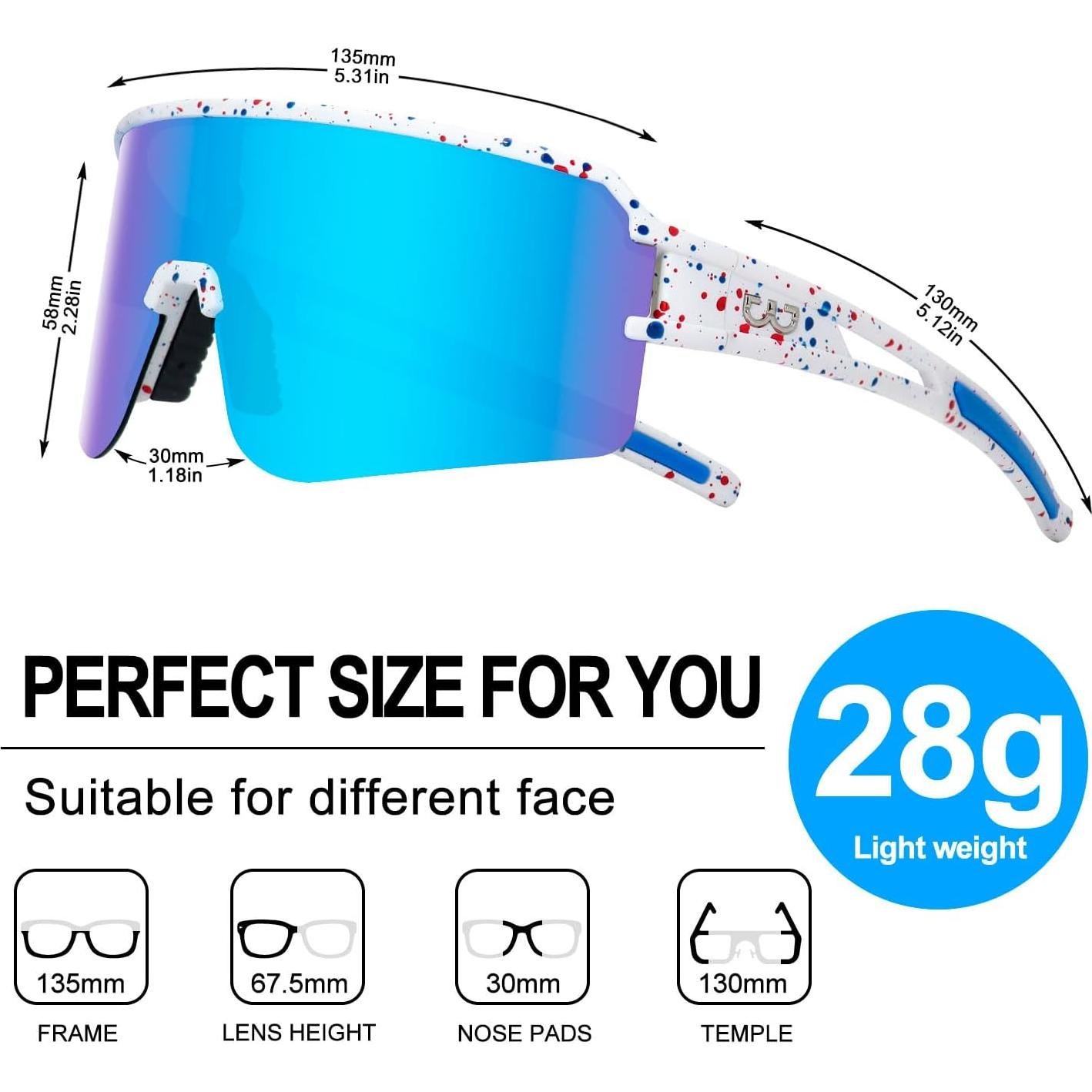 Gafas de Ciclismo FMY Polarizadas UV400 para Adultos