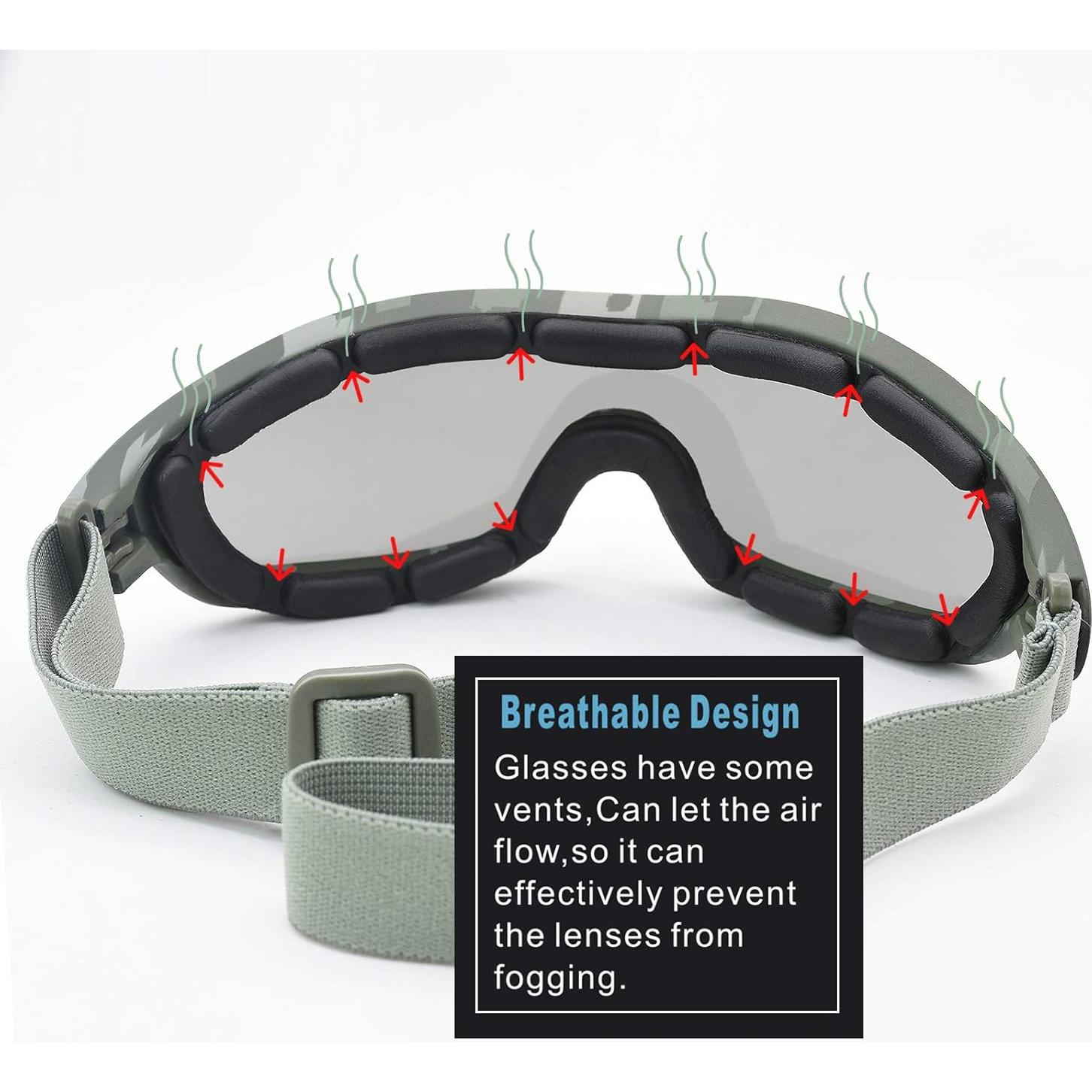 Gafas de Motocicleta Viriber LE0-778 Camuflaje UV Antivaho