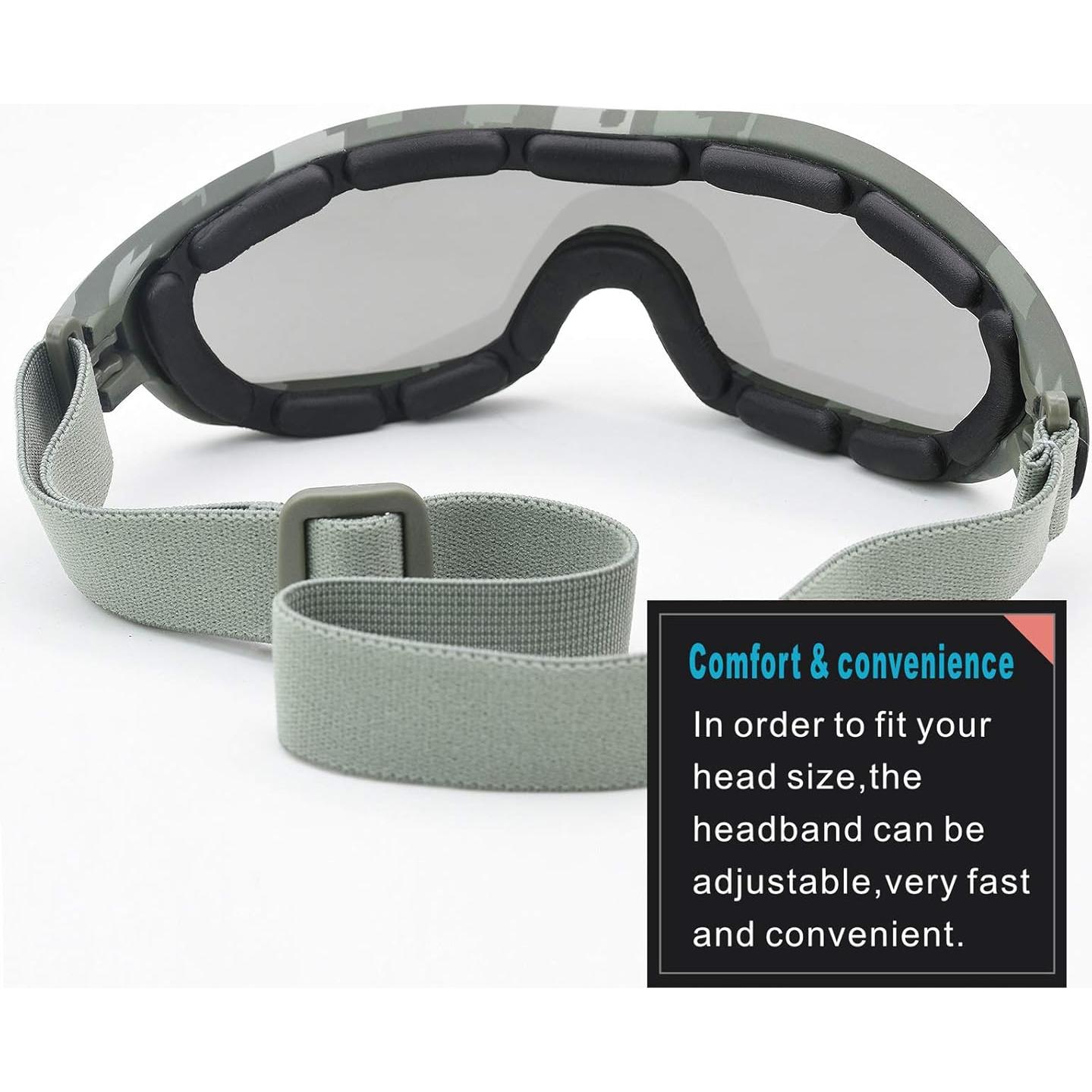 Gafas de Motocicleta Viriber LE0-778 Camuflaje UV Antivaho