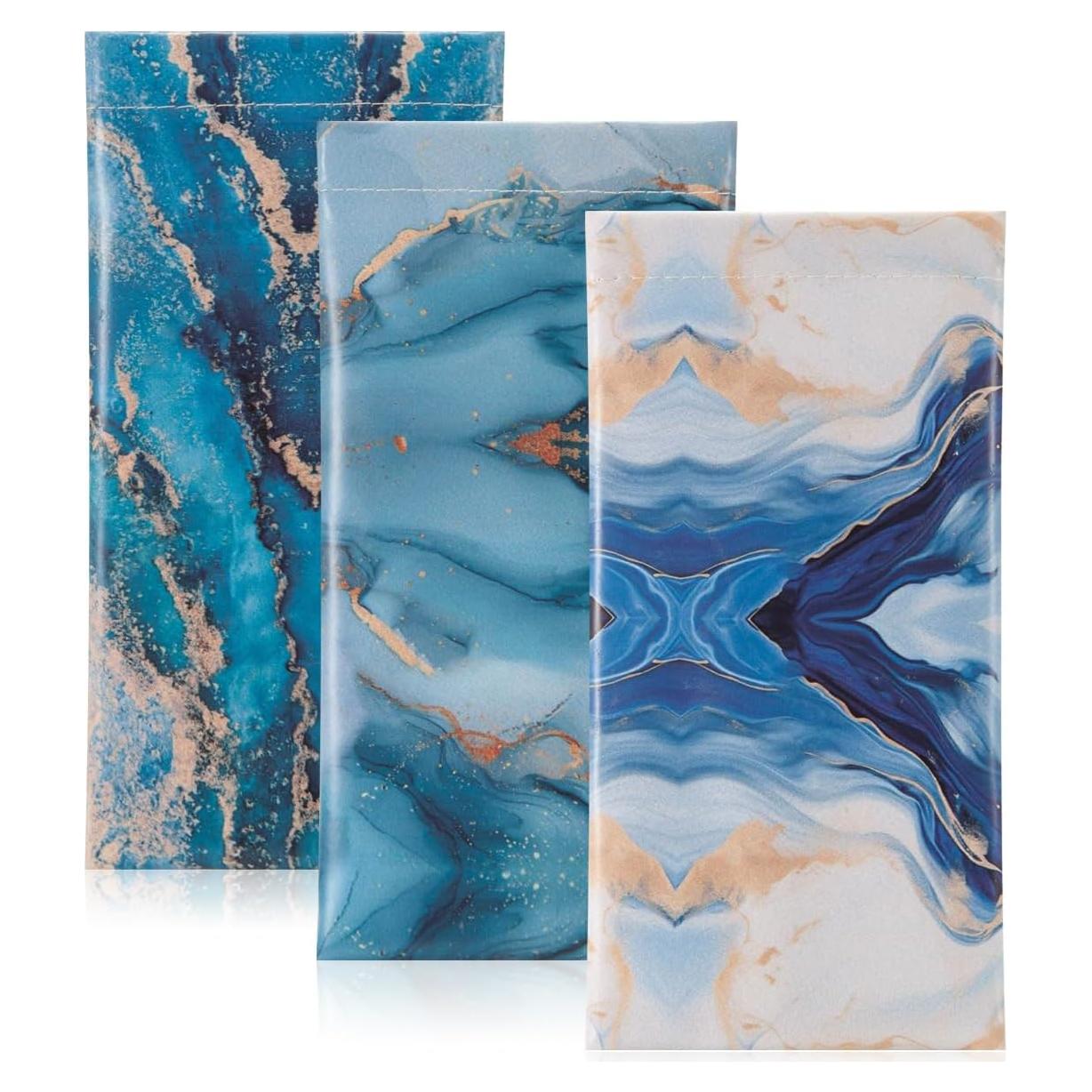 Funda de Cuero para Gafas TRIUMPH - Paquete de 3 Colores