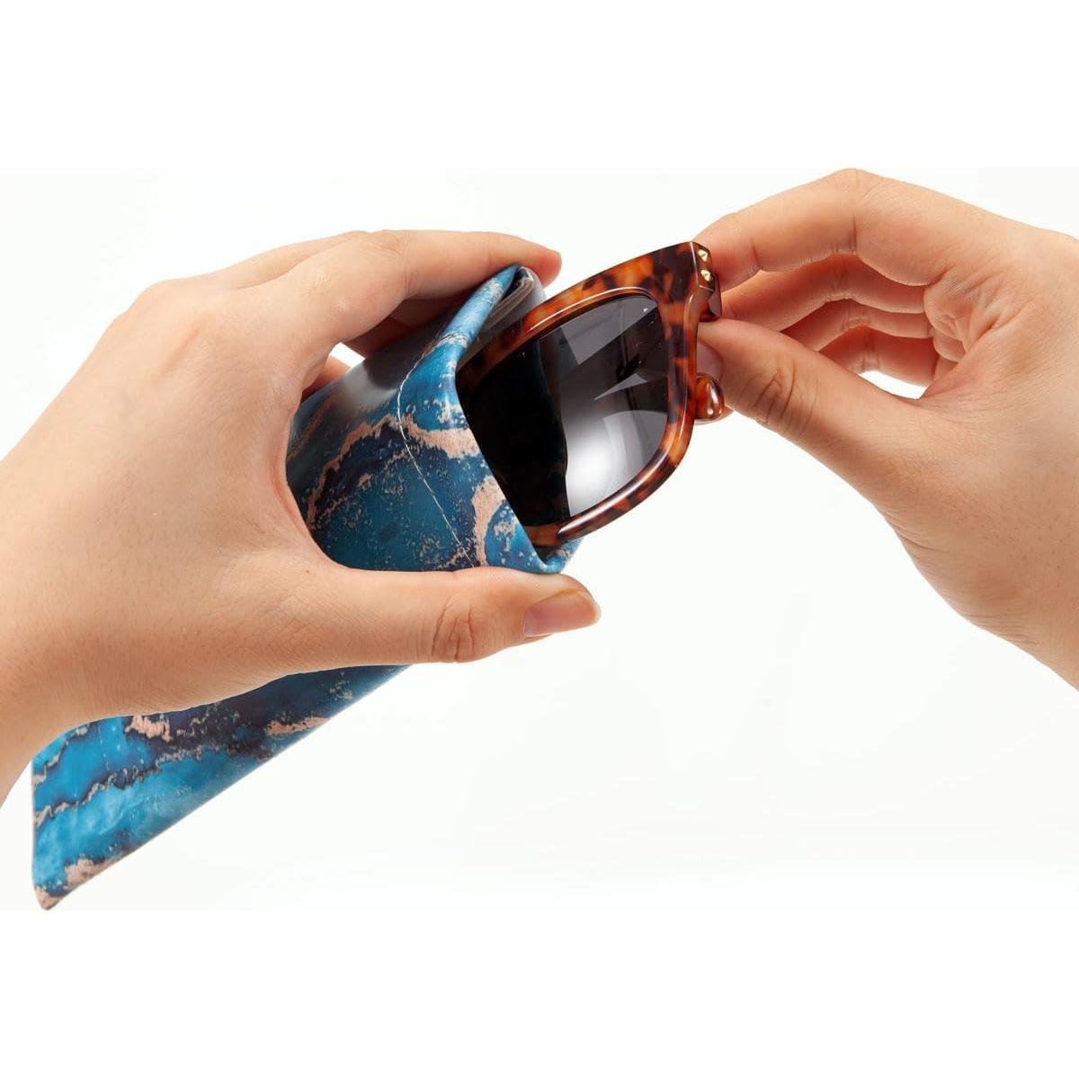 Funda de Cuero para Gafas TRIUMPH - Paquete de 3 Colores