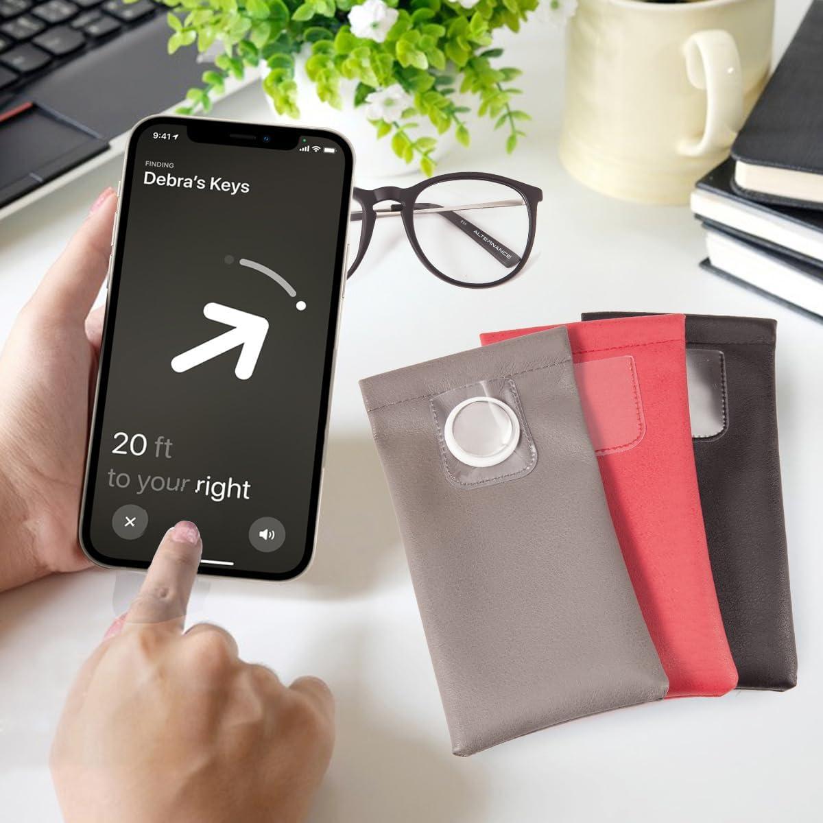 Bolsas de Gafas TRIUMPH VISION - Paquete de 3 con soporte AirTag