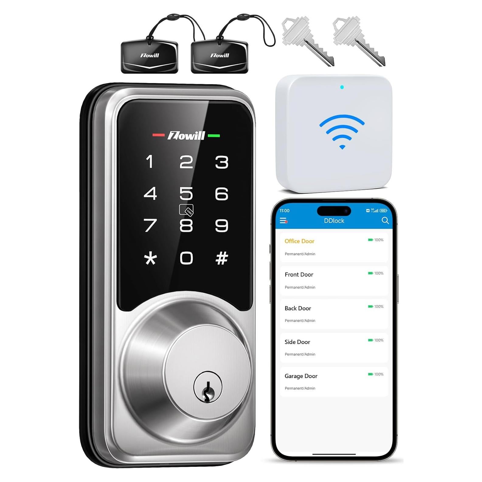 Cerradura Inteligente Zowill DK06G WiFi con Control APP