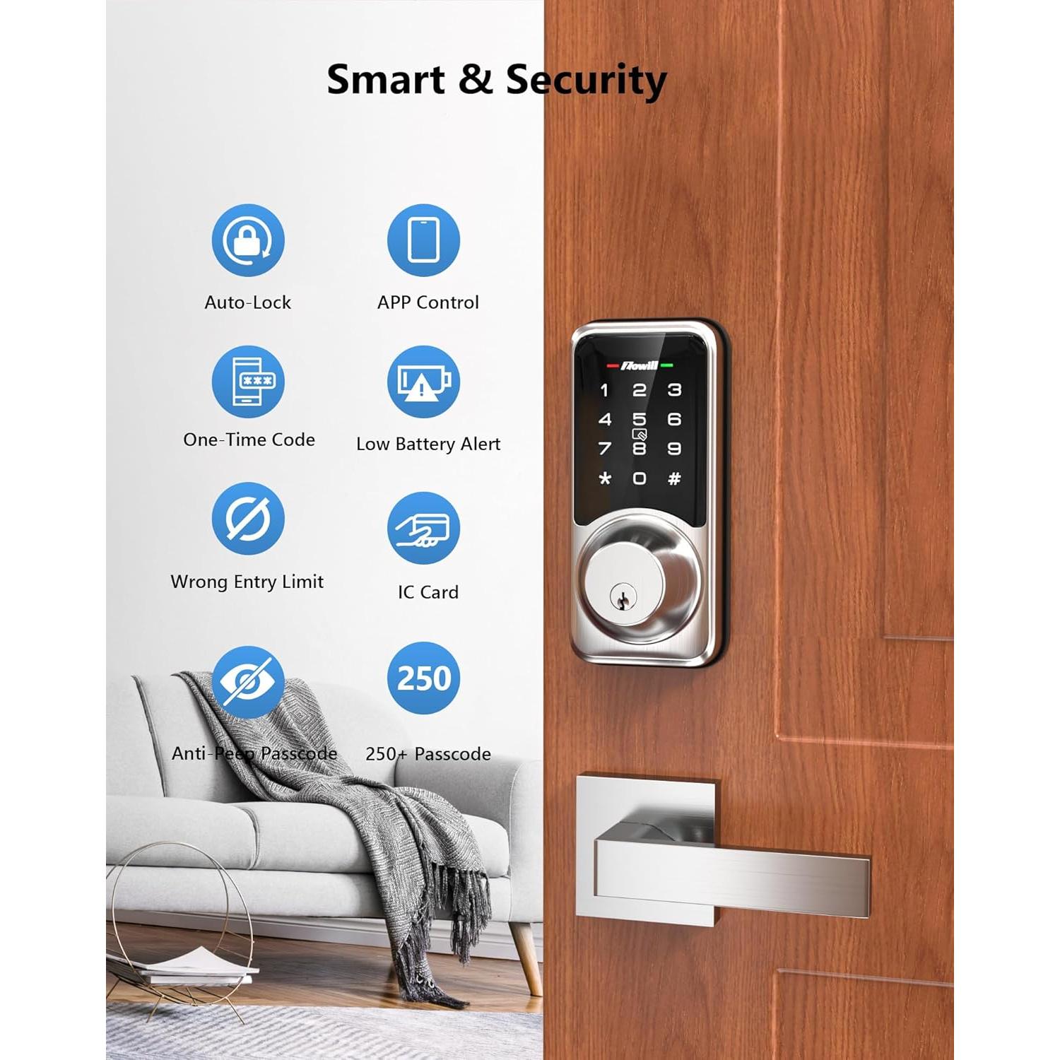 Cerradura Inteligente Zowill DK06G WiFi con Control APP