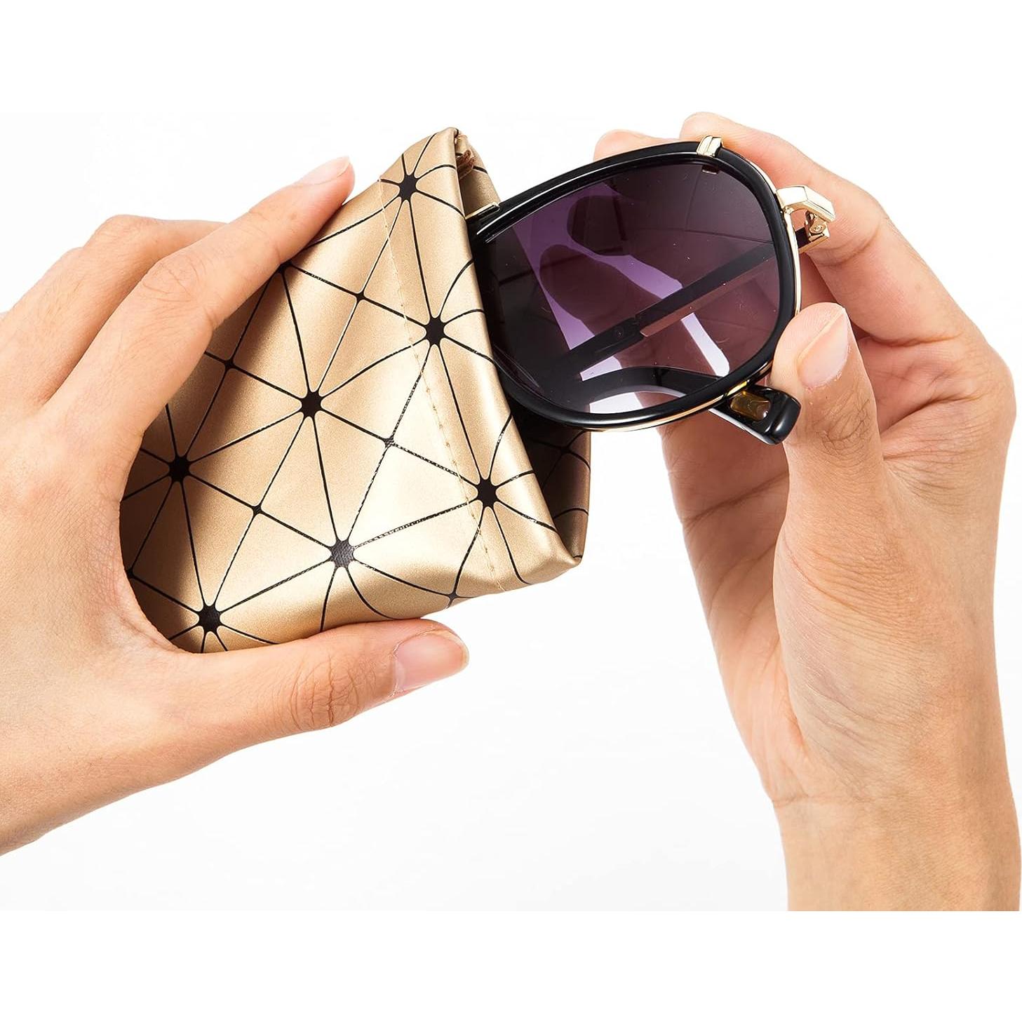 Funda de Cuero TRIUMPH VISION - 3 Fundas para Gafas