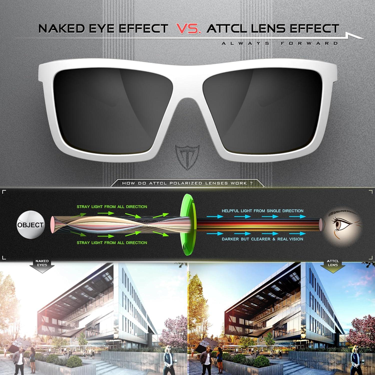 Gafas de sol polarizadas ATTCL para ciclismo y pesca UV