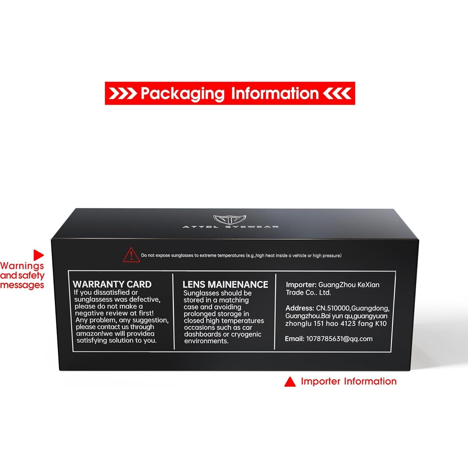 Gafas de sol polarizadas ATTCL para ciclismo y pesca UV