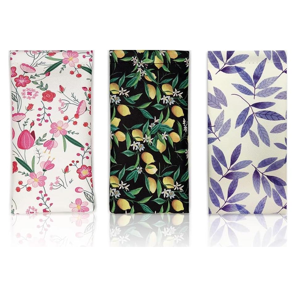 Estuche para Gafas WOW DING 3 Pack con Paño de Limpieza