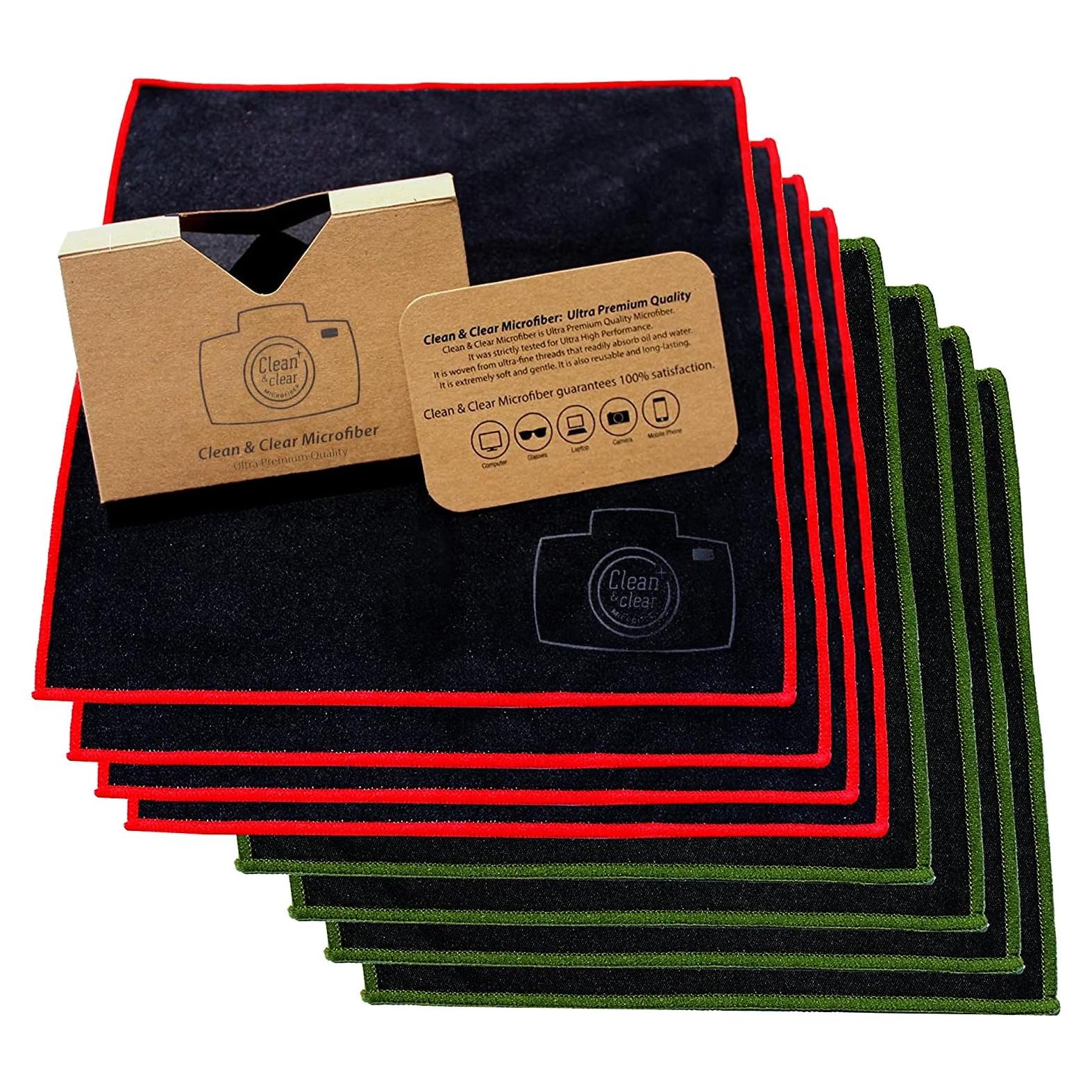 Paño de Microfibra Clean & Clear 8 Piezas 20x20 cm