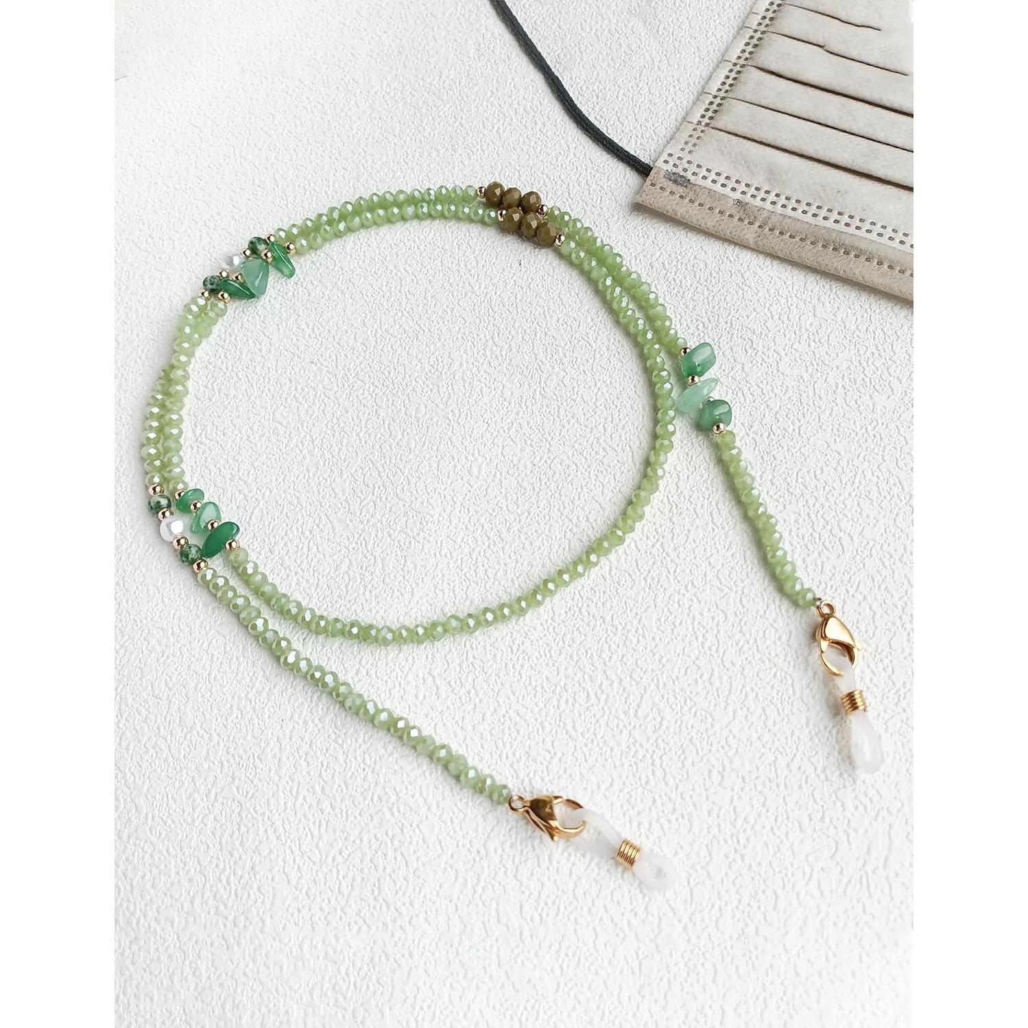 Cadena de Gafas con Perlas de Cristal para Mujeres 72 cm