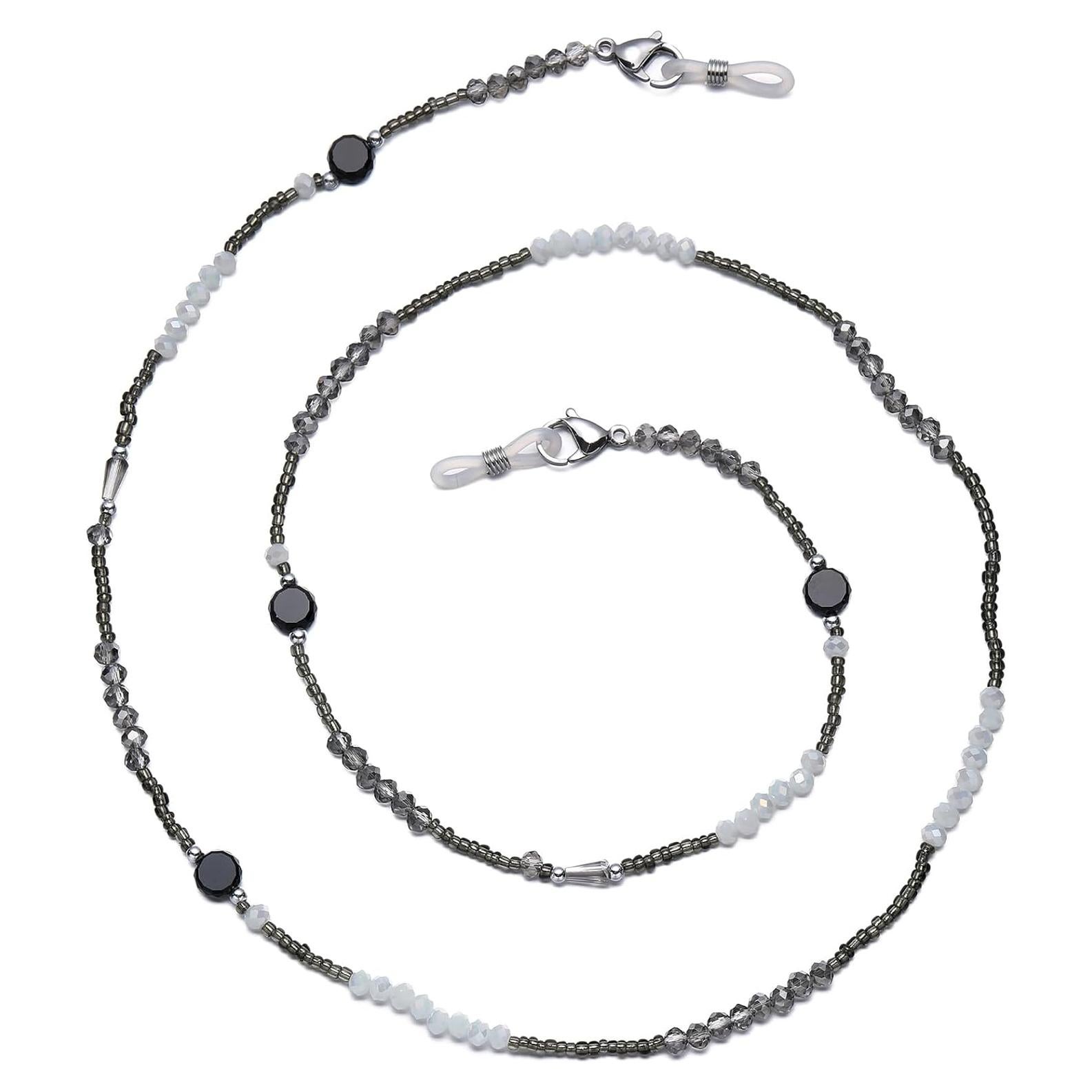 Cadena de Gafas con Perlas de Cristal - 72 cm - Chic