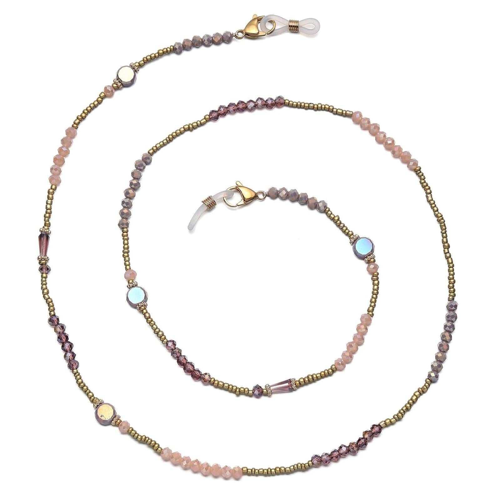 Cadena de Gafas Chic con Perlas de Cristal 72 cm