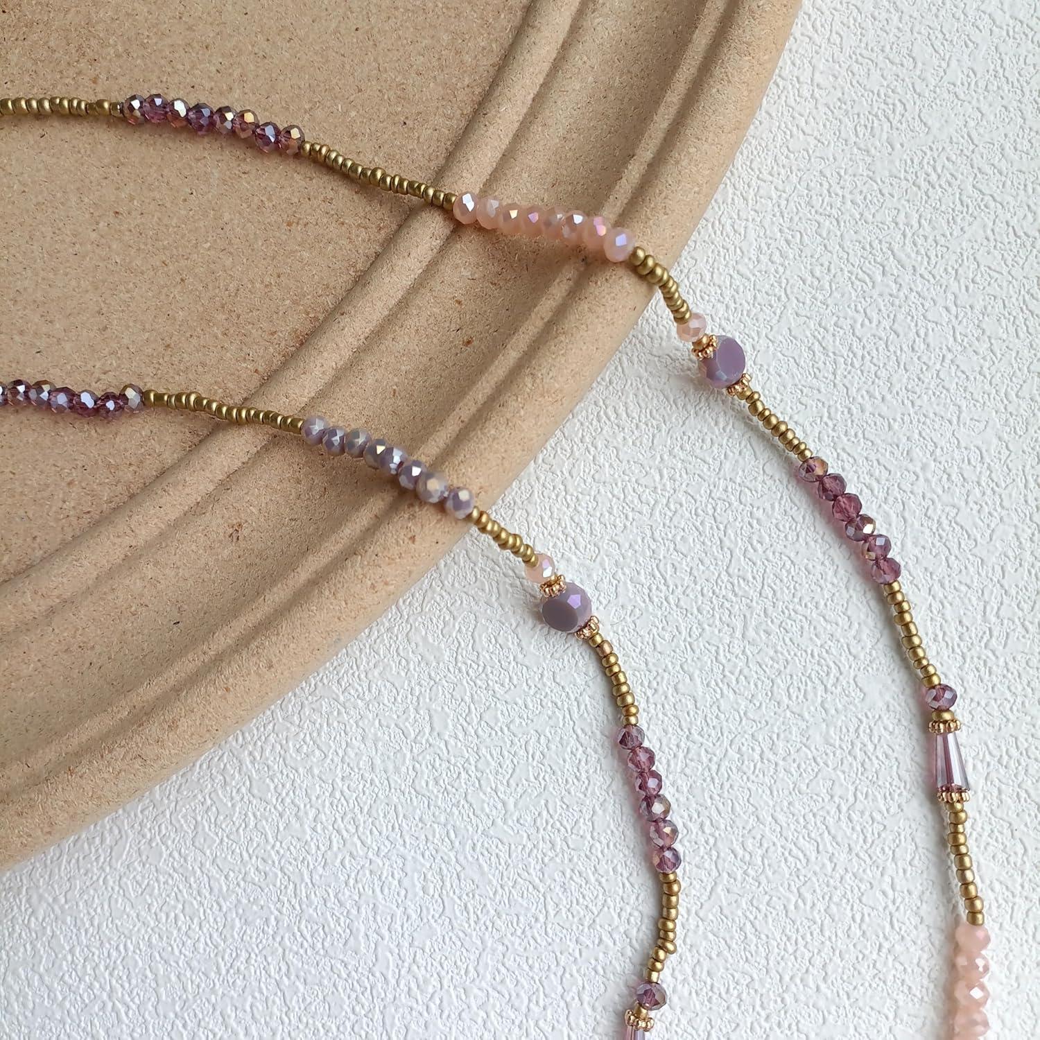 Cadena de Gafas Chic con Perlas de Cristal 72 cm