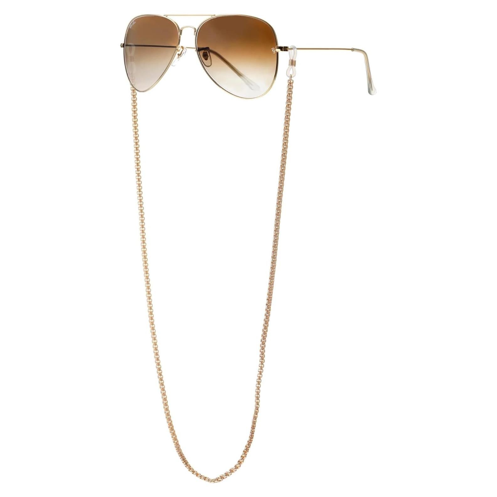 Correa para Gafas Ettika Dorada 78.74 cm Joyería Mujer