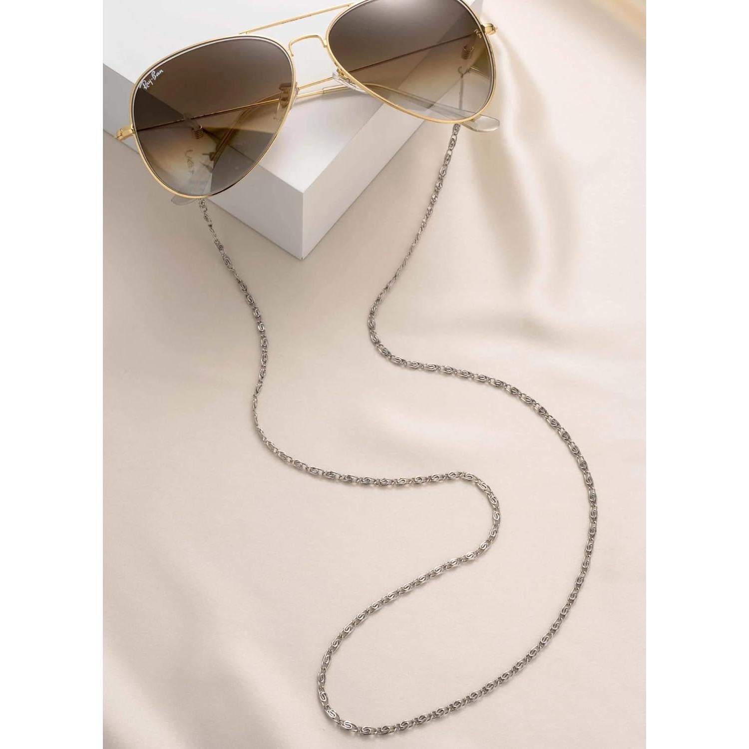 Correa para Gafas Ettika Dorada 77.5 cm Joyería Mujer