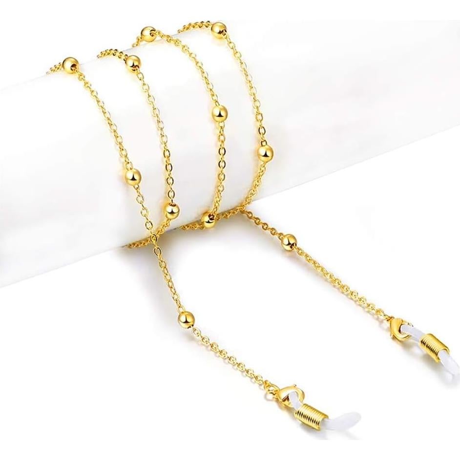 Cadena de Gafas LANG XUAN Soporte 75 cm para Lectura Oro