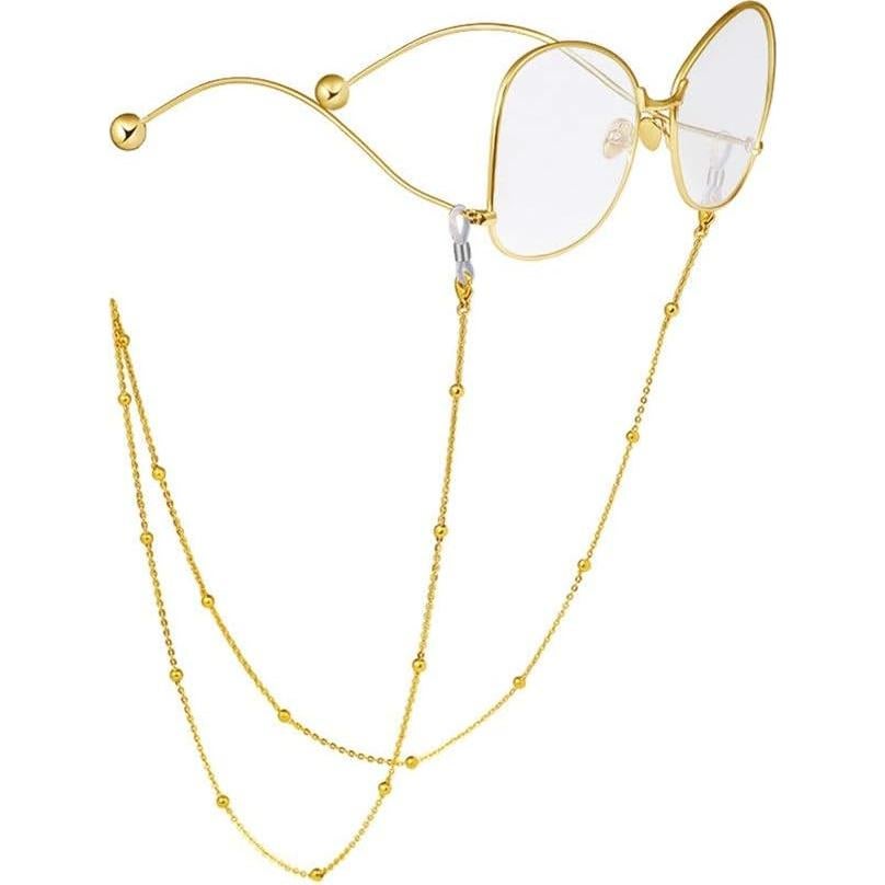 Cadena de Gafas LANG XUAN Soporte 75 cm para Lectura Oro