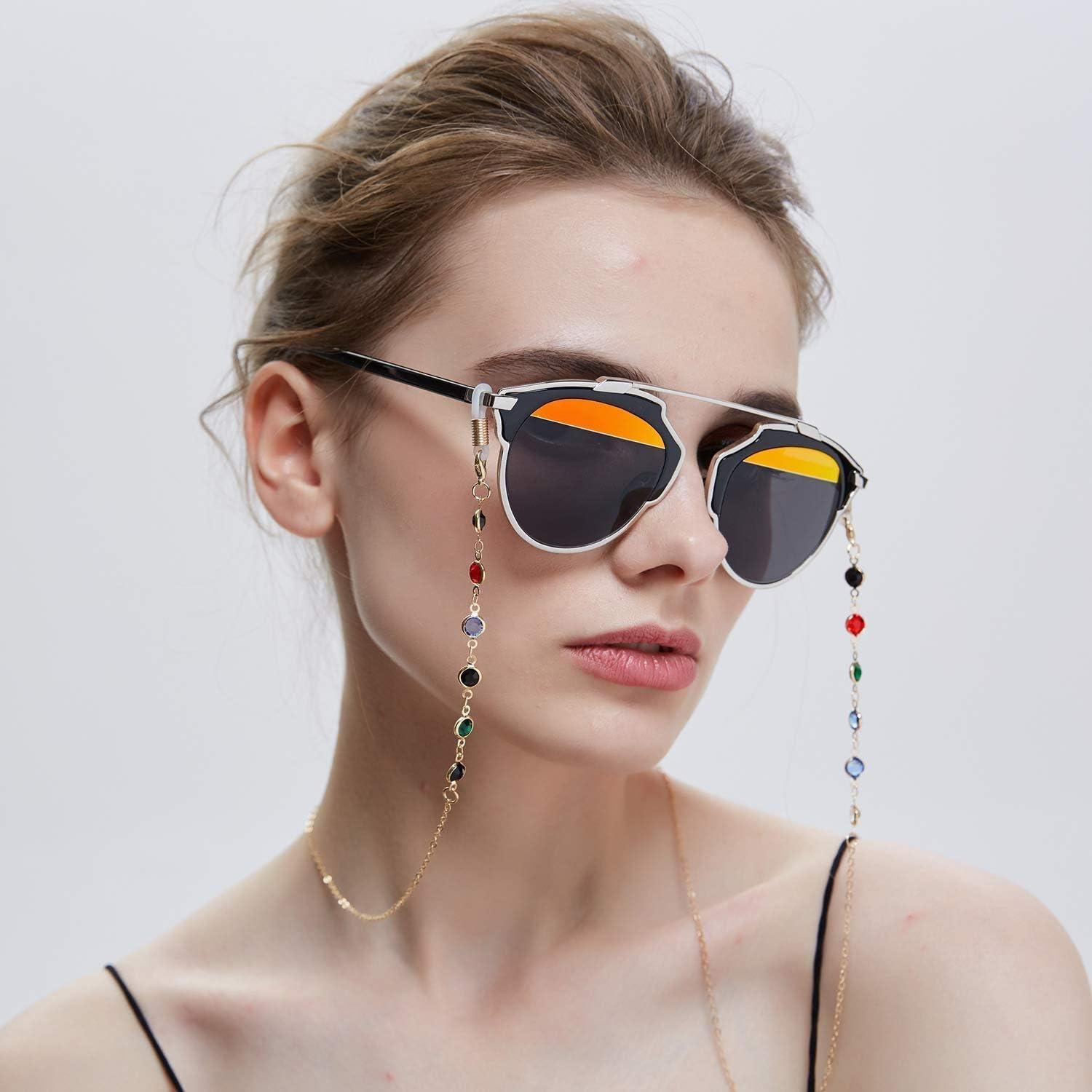 Cadena de Gafas LANG XUAN 75 cm Soporte para Lentes de Lectura