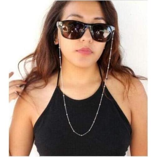 Cadena de Gafas LANG XUAN Soporte 75 cm Plata Mujeres