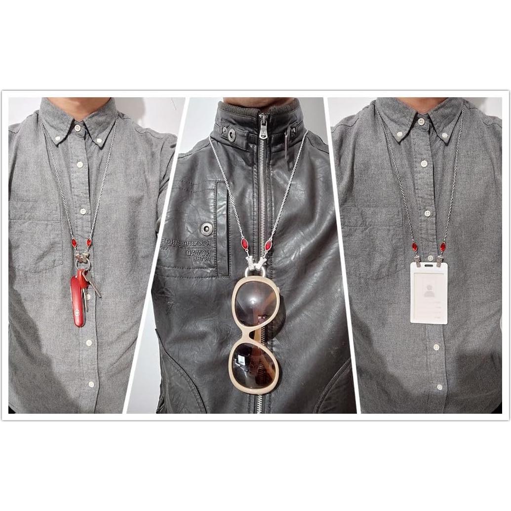 Cadena para Gafas Acero Inoxidable Clip 73.66 cm Unisex