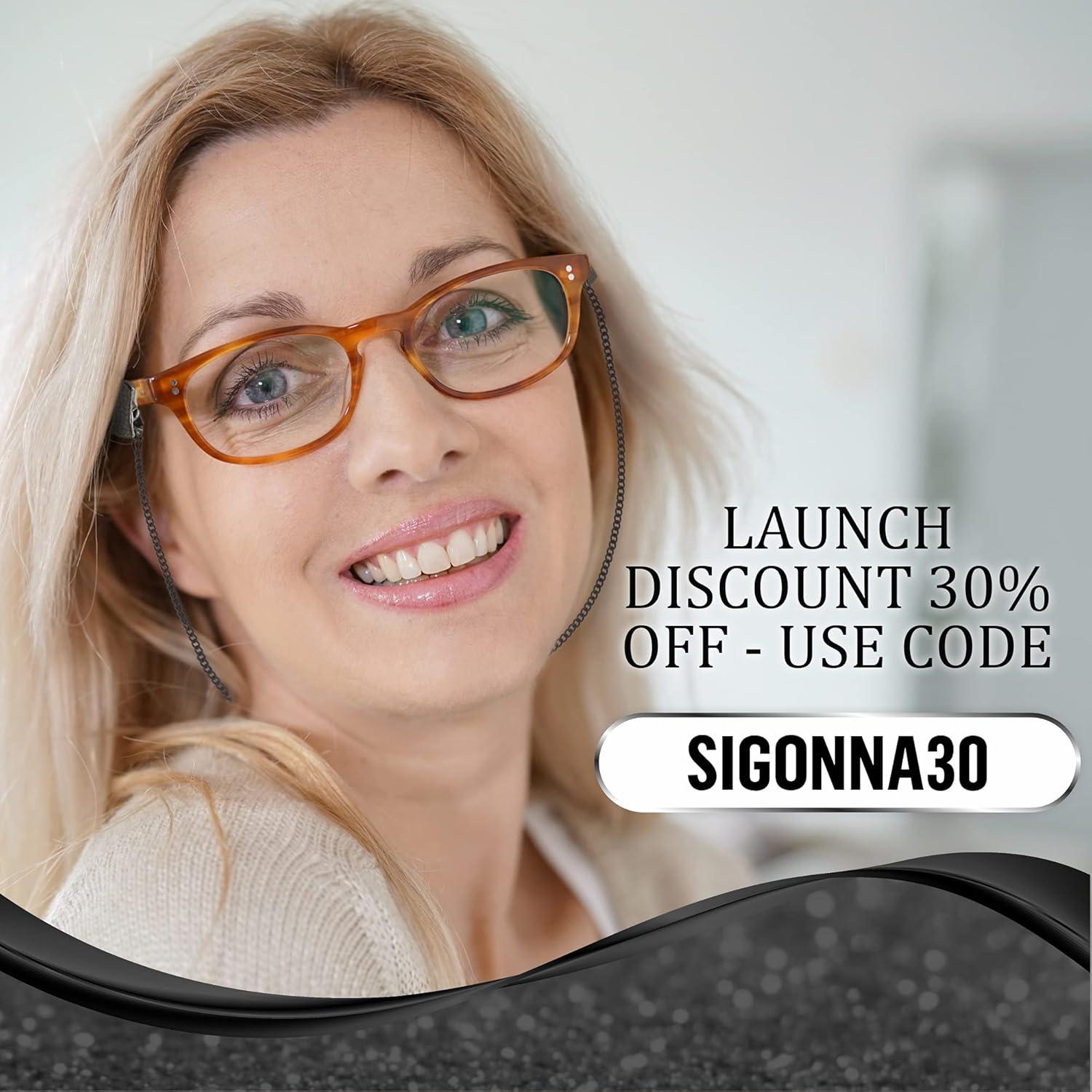 Cadena para Gafas SIGONNA - Acero Inoxidable - 73,66 cm