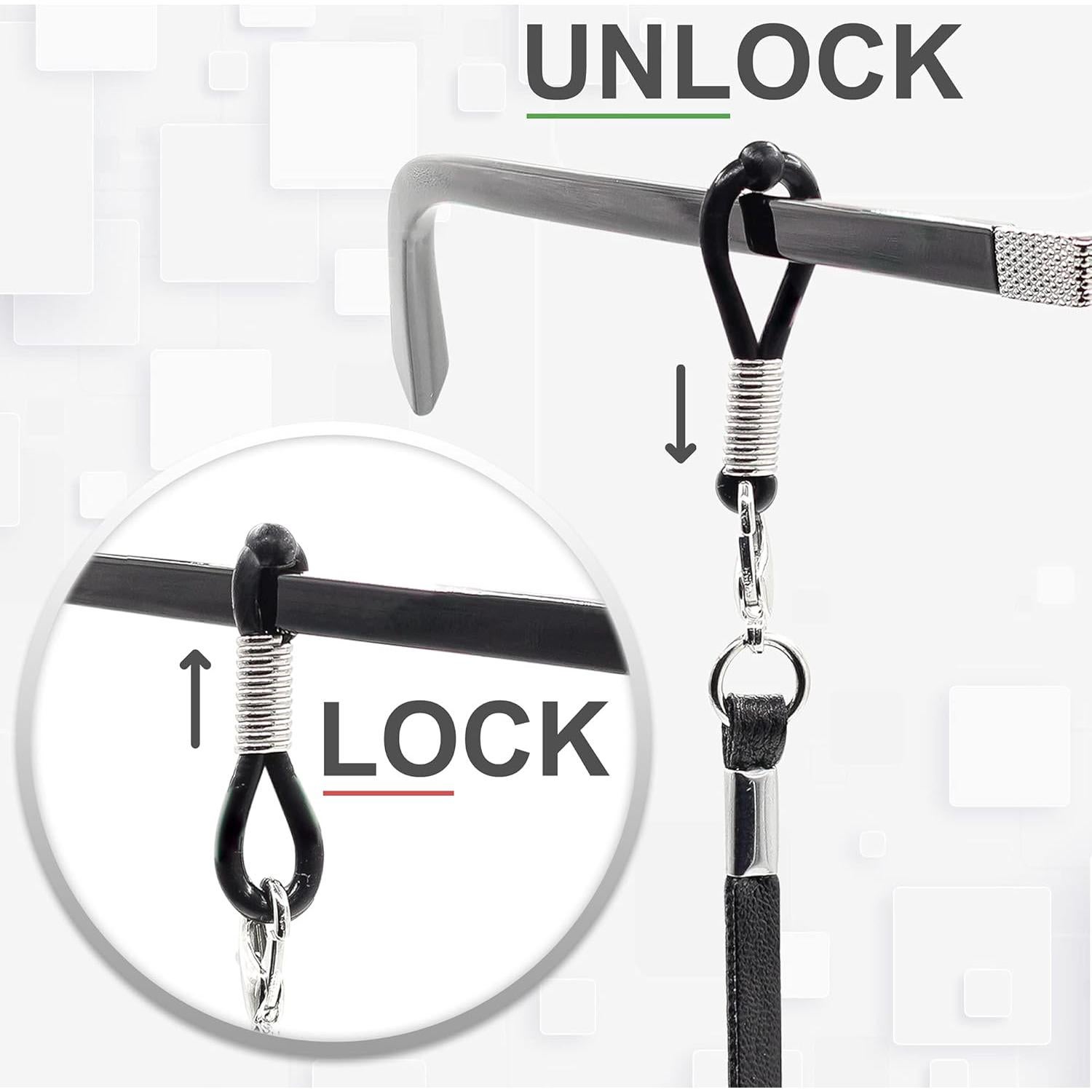 Soporte de Correa para Gafas SIGONNA - Cuero Eco Premium