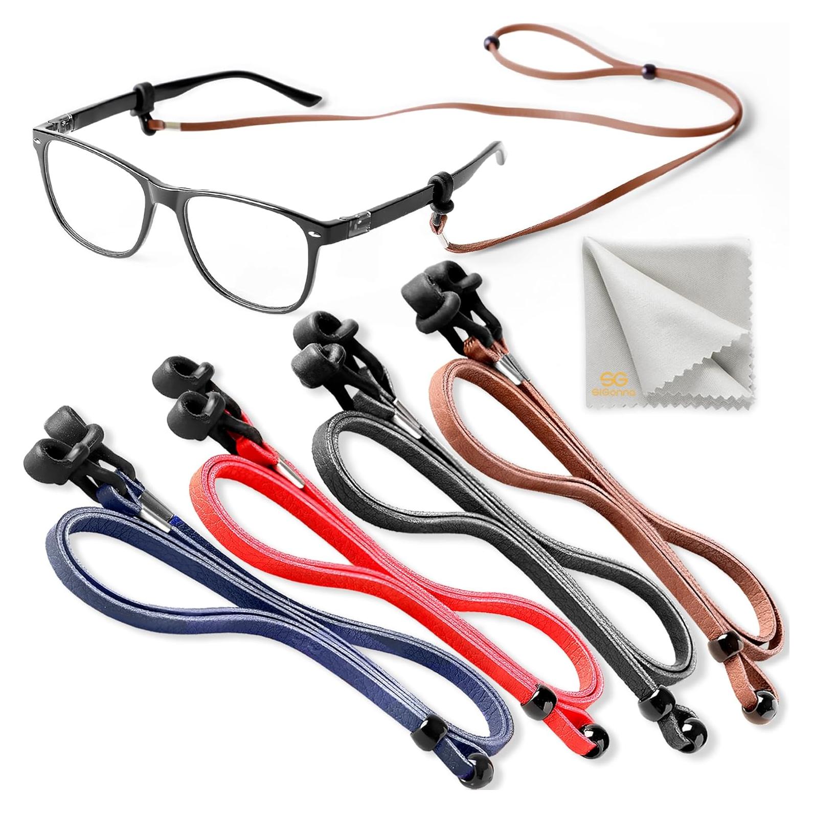 Cadenas para Gafas SIGONNA - Soporte de Cuero Eco Premium