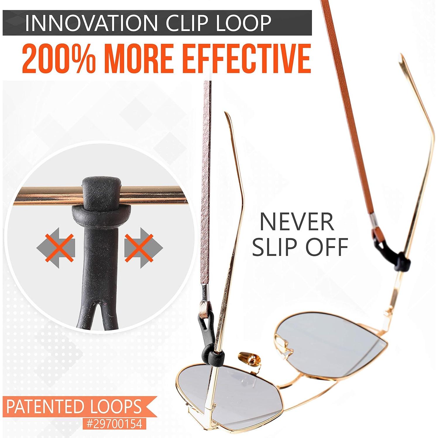 Cadenas para Gafas SIGONNA - Soporte de Cuero Eco Premium