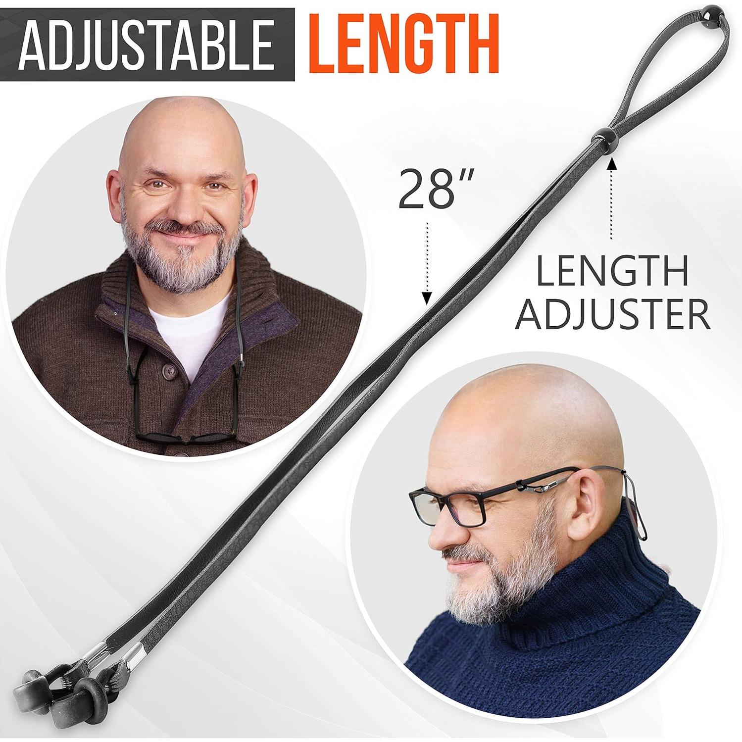 Cadenas para Gafas SIGONNA - Soporte de Cuero Eco Premium