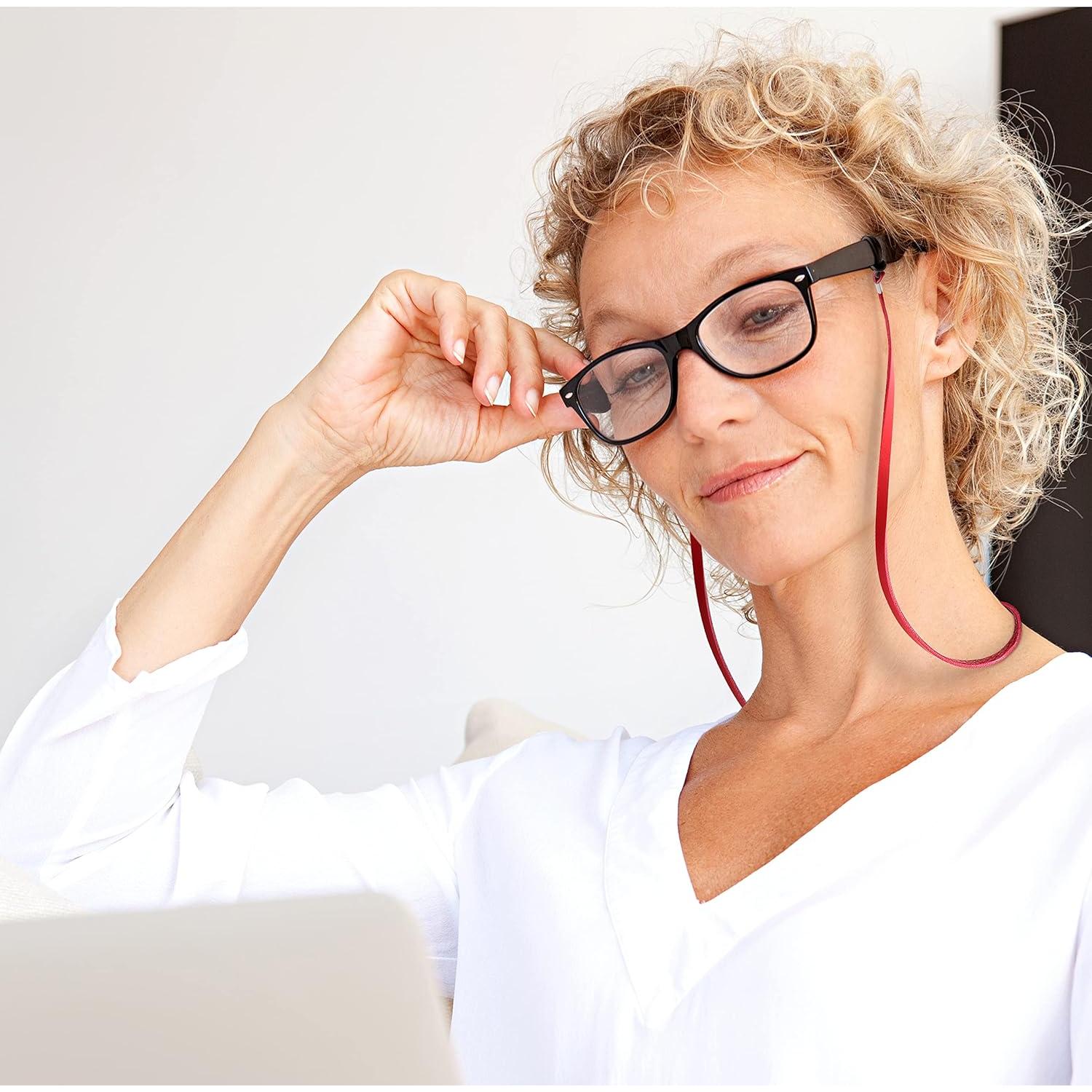 Cadenas para Gafas SIGONNA - Soporte de Cuero Eco Premium