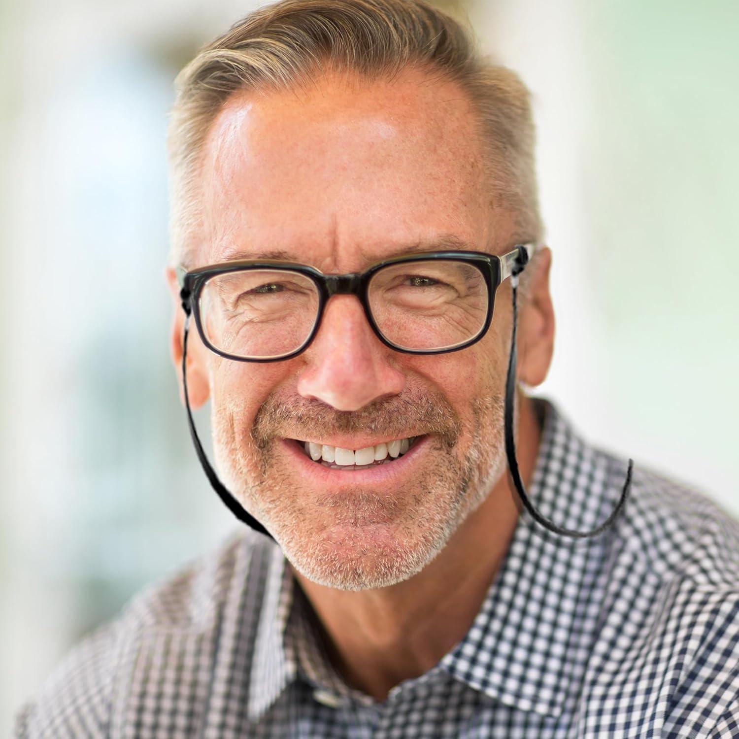 Cadenas para Gafas SIGONNA - Soporte de Cuero Eco Premium