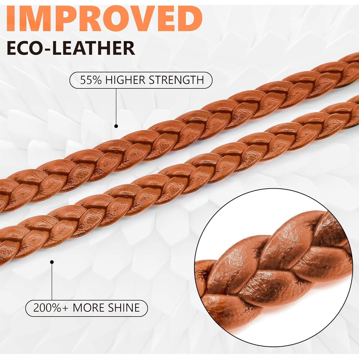 Soporte de Cadena para Gafas Sigonna - Cuero ECO Marrón