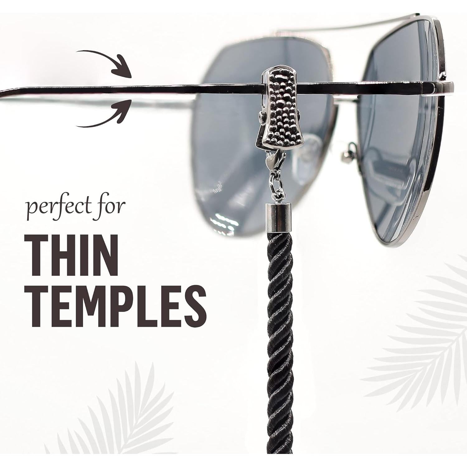 Correa para Gafas SIGONNA - Terylene Negro - 73.66 cm - 3 Pcs