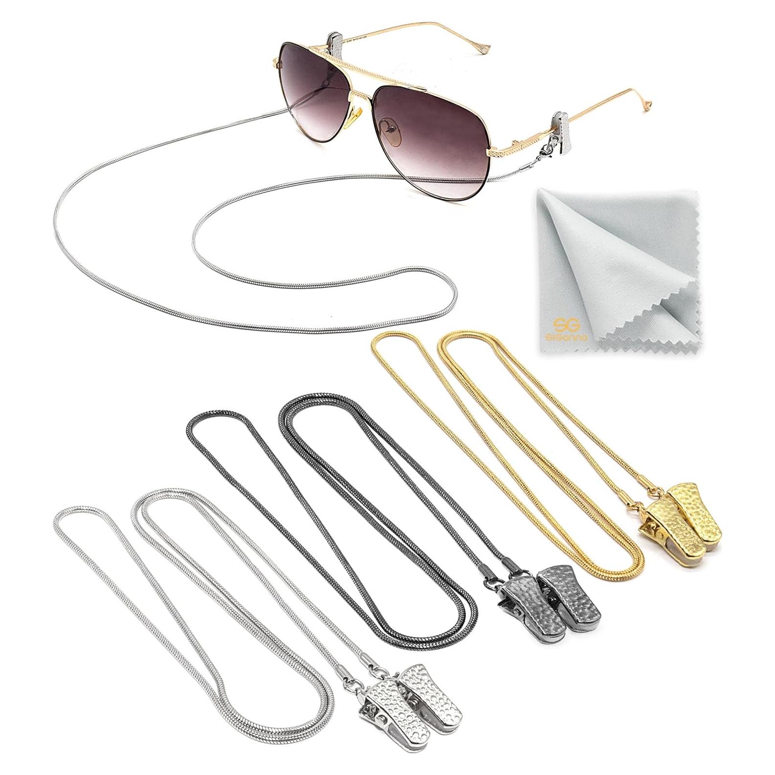 Cadena de Gafas SIGONNA de Acero Inoxidable - 73,66 cm