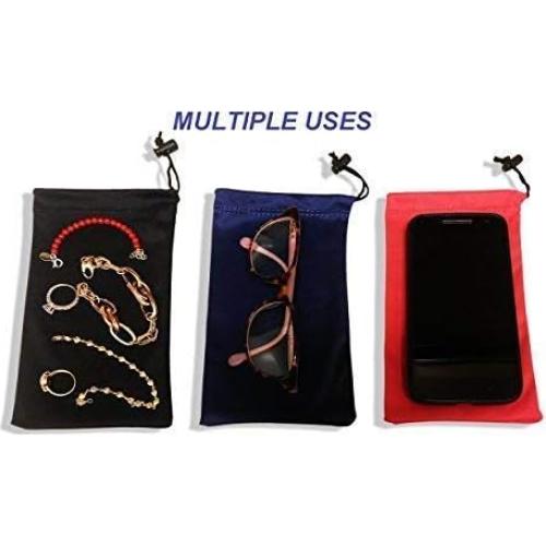 Funda de Microfibra Premium para Gafas de Sol - 3 Unidades