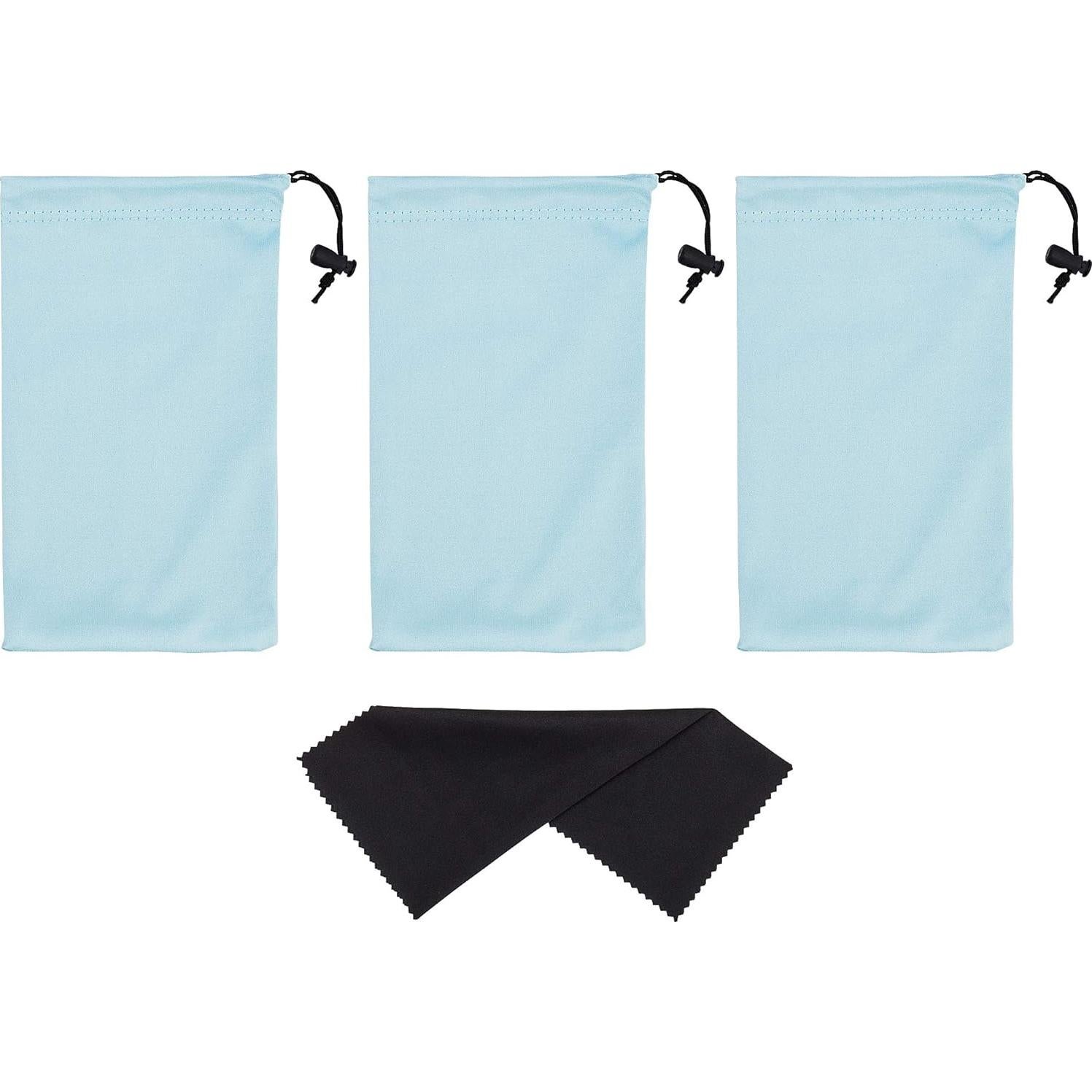 Funda de Microfibra Premium para Gafas MP03 Azul Claro