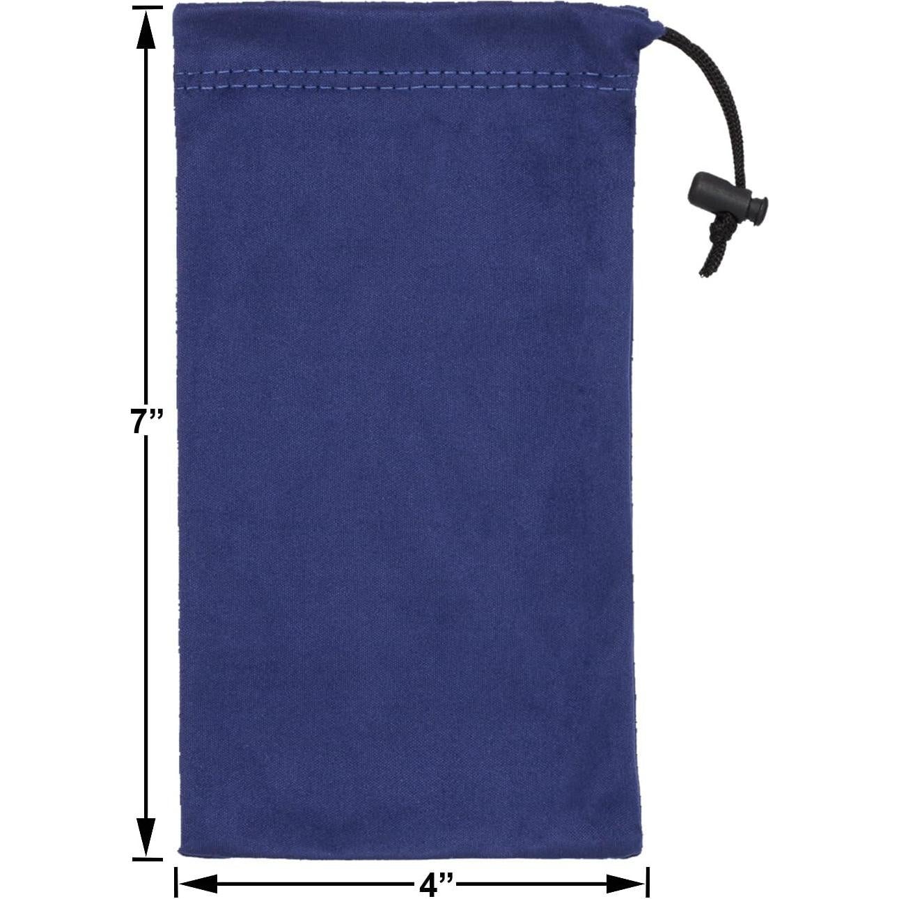 Funda de Microfibra Premium MP03 para Gafas - 3 Piezas Azul