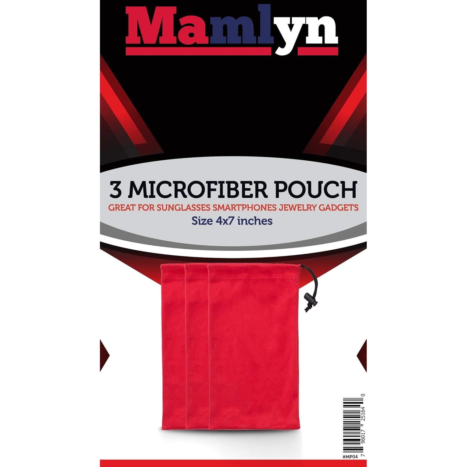 Funda de Microfibra Premium MP03 para Gafas - 3 Piezas