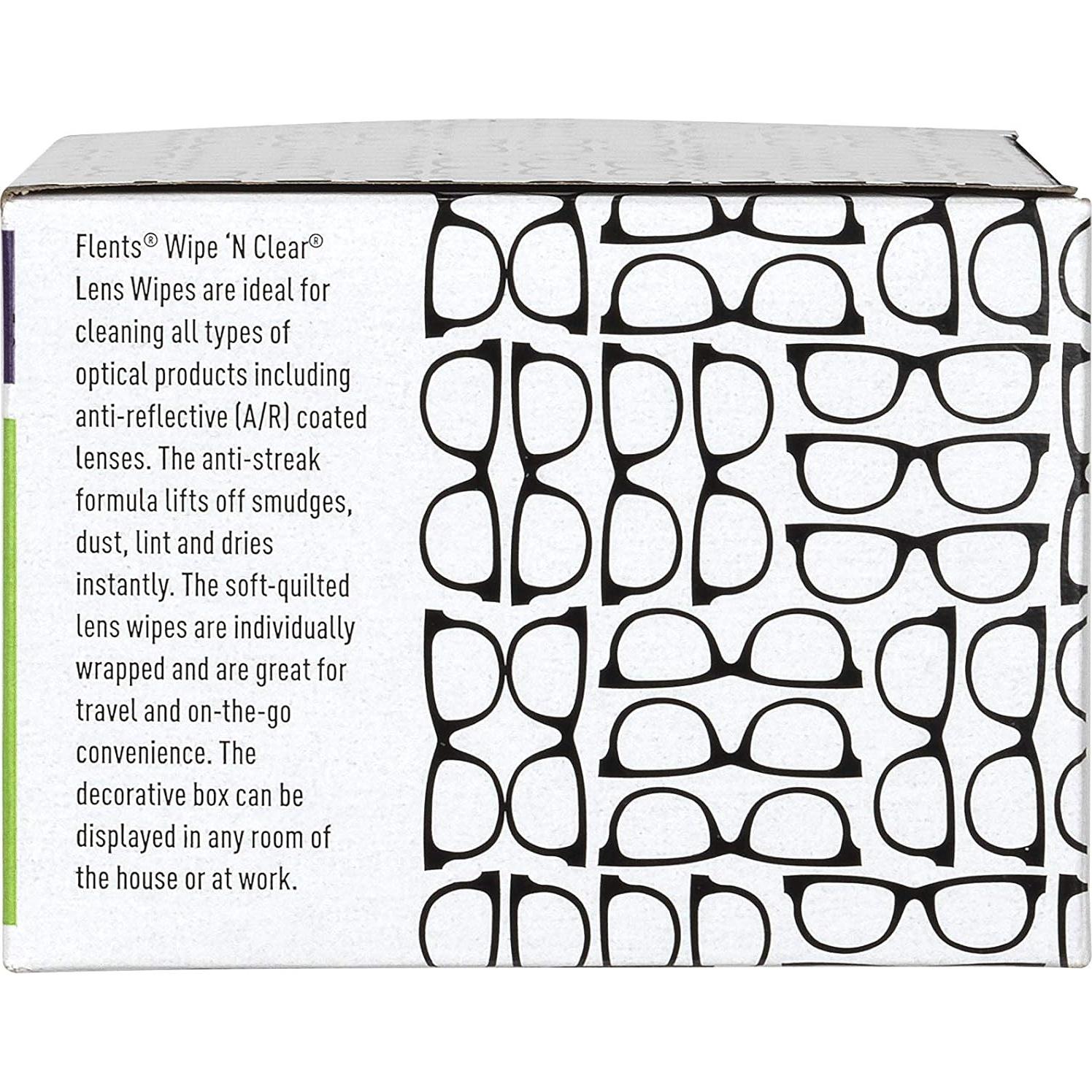 Toallitas para Lentes Flents 150 Unidades Limpieza Suave