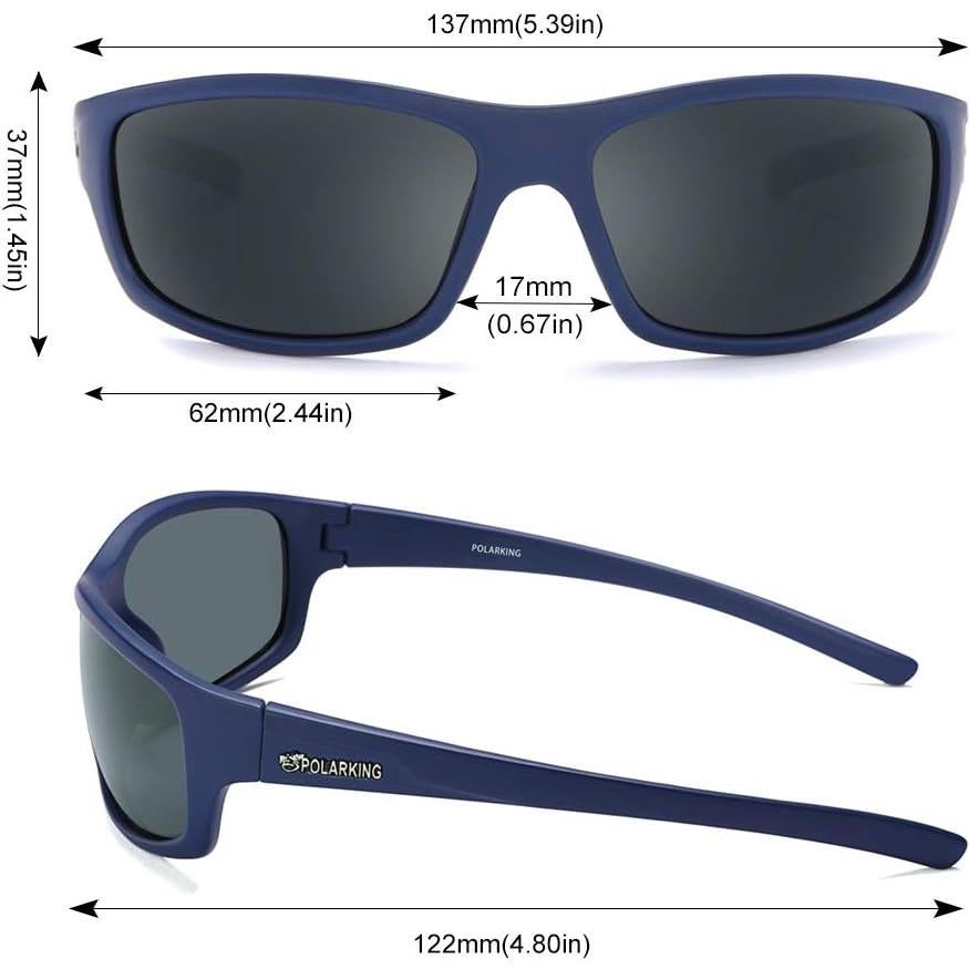 Gafas de sol deportivas POLARKING 2 en 1 polarizadas UV400